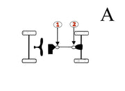Kawasaki Prairie / Mule Rear Driveshaft U-Joint Set 49050-1002