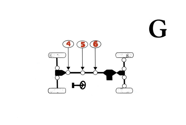 Kawasaki Bayou Mule Prairie Final Drive Shaft U-Joint Set