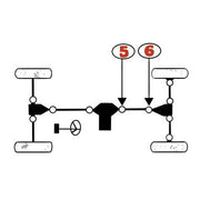 Kawasaki Teryx 750 800 Final Drive Shaft U-Joint Set