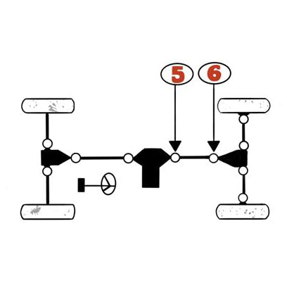 Kawasaki Teryx 750 800 Final Drive Shaft U-Joint Set