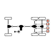 Polaris Ranger 500 6X6 Middle Axle U-Joint Set 1590257