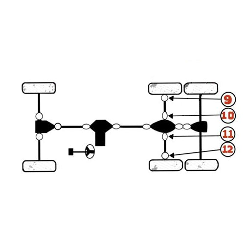 Polaris Ranger 500 6X6 Middle Axle U-Joint Set 1590257