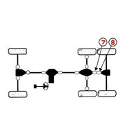 Polaris Ranger 6X6 Coupler U-Joint Set 500 / 700 / 800 1332903 3260104 3235616