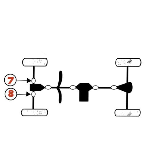 Polaris Final Drive Shaft U-Joint Set   1332903, 2202015, 2203703 3