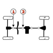 Yamaha ATV Front Driveshaft U-Joint Set 2Hr-46187-00-00 4Gb-46187-00-00