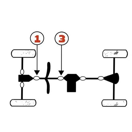 Arctic Cat Suzuki Yamaha Final Drive Shaft U-Joint    1402-164,  3306-652, 27200-38810