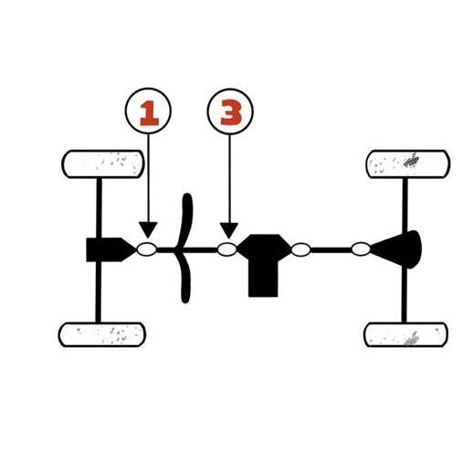 Polaris ATV / UTV Front Driveshaft U-Joint Set 3235500