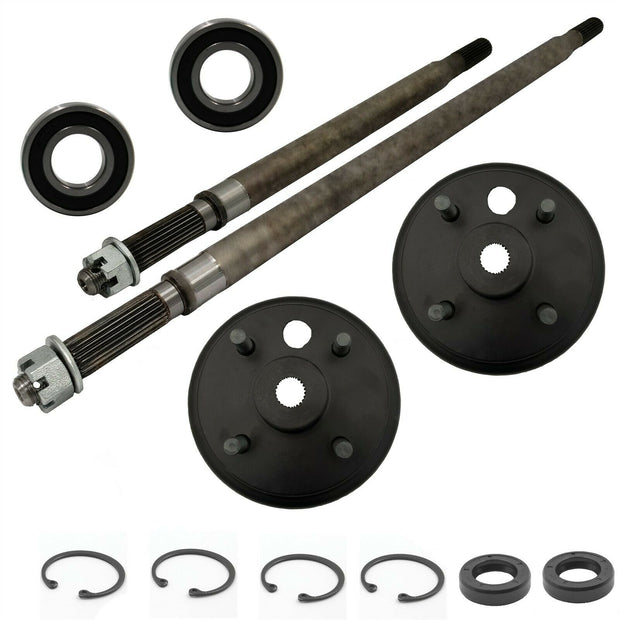 E-Z-Go TXT / MEDALIST / ELECTRIC Rear Axle And Brake Hub Drum Assembly Kit 1982-1993