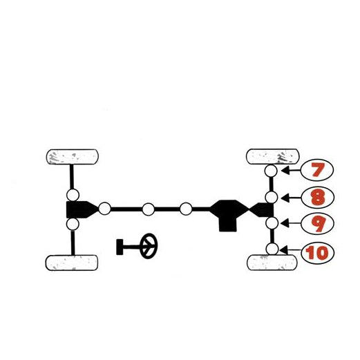 Suzuki Quv 620 Rear Axle U-Joint Set K4905-01060
