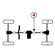 Yamaha Final Drive Shaft U-Joint    2HR-46187-00-00, 4GB-461877-00-00