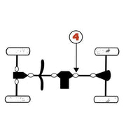 Polaris ATV / UTV Rear Driveshaft U-Joint Set 3235616 3260104