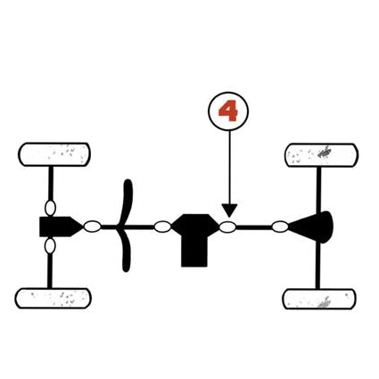 Polaris ATV / UTV Rear Driveshaft U-Joint Set 3235616 3260104