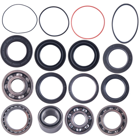 Yamaha Grizzly Wolverine Big Bear 350 400 Rear Differential Bearing & Seal Kit 2000-2014
