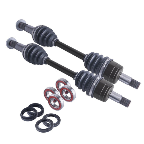 Yamaha Grizzly Wolverine 350 400 Front Axles and Wheel Bearing Set 2003 - 2010