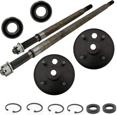 E-Z-Go TXT / MEDALIST / ELECTRIC Rear Axle And Brake Hub Drum Assembly Kit 1982-1993